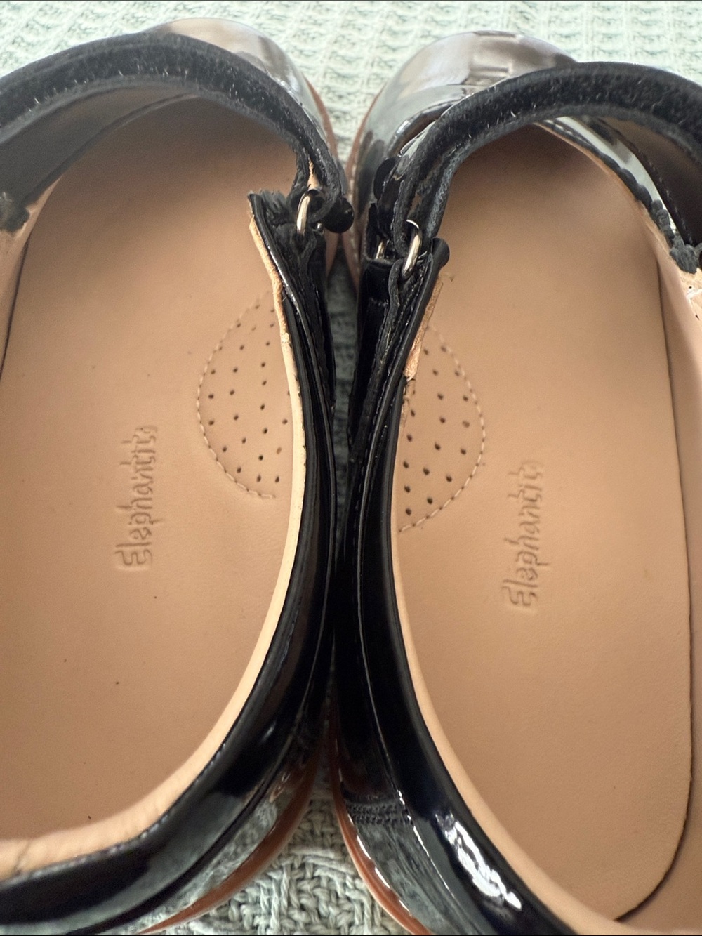 Elephantito Patent Leather Girls Black Mary Jane Shoes kids size 2 - Picture 8 of 8